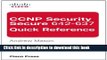 [PDF Kindle] CCNP Security Secure 642-637 Quick Reference Free Books