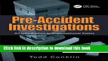 [Popular Books] Pre-Accident Investigations: An Introduction to Organizational Safety Full Online