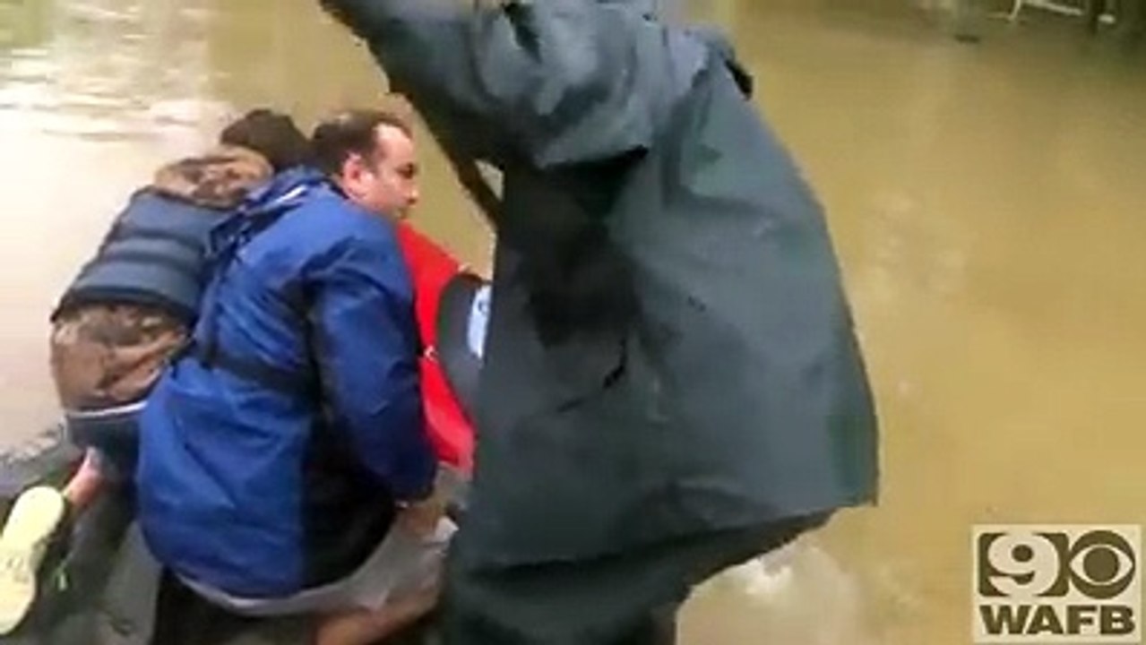 sauvetage d'une femme avec son chien