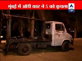 Mumbai: Audi rams into barricade, 4 cops injured