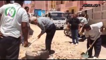 ضباط وجنود القوات المسلحه تشاك في مبادرة حلوة يا بلدي بمدينة طور سيناء