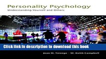 [Popular Books] Personality Psychology: Understanding Yourself and Others Full Online