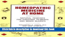 [Popular Books] Homeopathic Medicine At Home Free Online