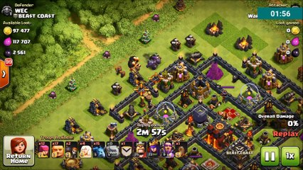 Clash of Clans One Troop Beats Enemy