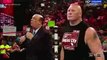 WWE RAW 8 1 2016 Randy Orton hits Brock Lesnar with an Rko