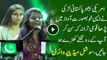 Pakistani National Anthem Sung By An American Pakistani Girl In A Ceremony