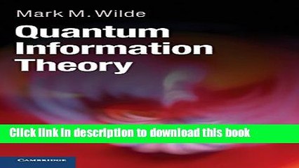 [PDF Kindle] Quantum Information Theory Free Books