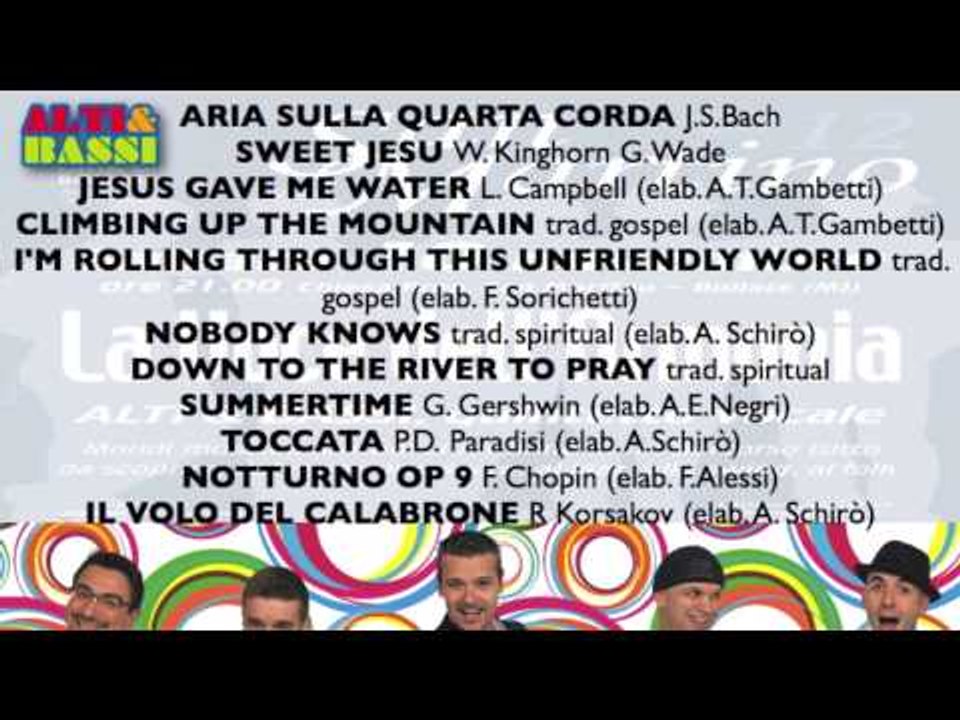Alti & Bassi a Bollate - Serata Gospel, Spiritual e Classica - NOBODY KNOWS (Lyrics)