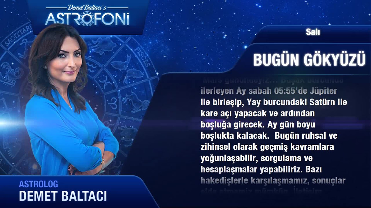 16 Ağustos 2016 Salı Bugün Gökyüzü