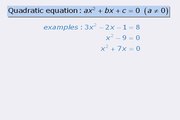 GRE - Quadratic Equations