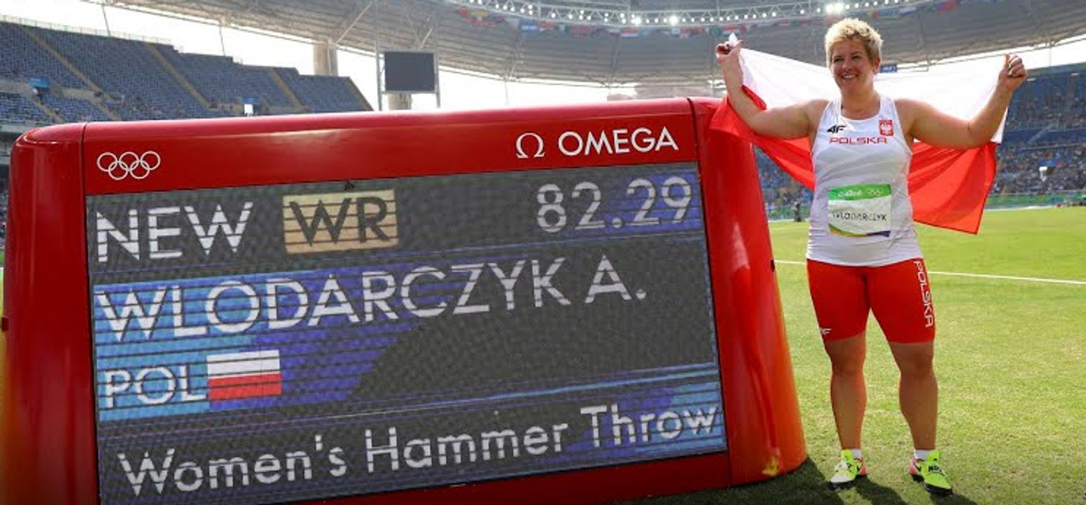 Lancer du marteau femme -Record du monde par la plolonaise Anita -Rio 2016