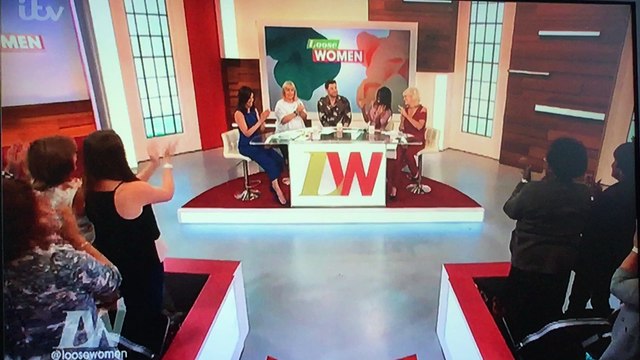 Hollyoaks star Duncan James on loose women 2016 no copyright all rights belong to itv