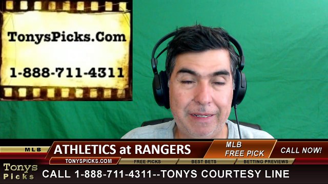 Texas Rangers vs. Oakland Athletics Free Pick Prediction MLB Baseball Odds Series Preview