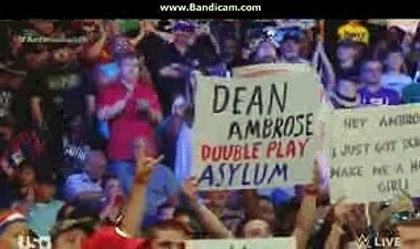 Wwe Raw 13 6 2016 Dean Ambrose attacks Roman Reigns and Seth Rollins for the many in the bank