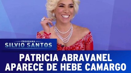 Patricia Abravanel aparece vestida de Hebe Camargo