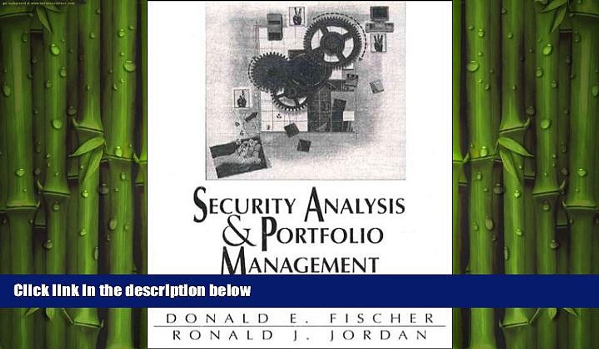 FREE PDF  Security Analysis and Portfolio Management  FREE BOOOK ONLINE