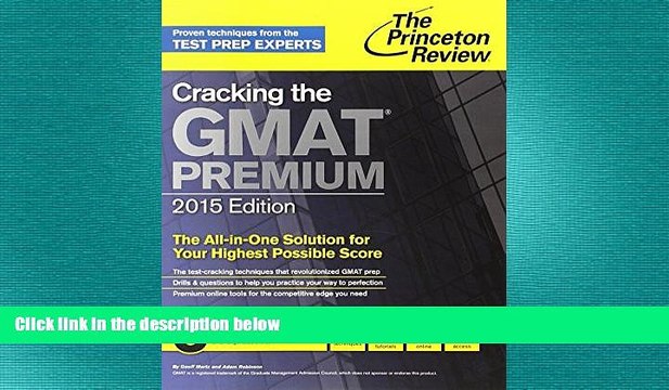 READ book Cracking the GMAT Premium Edition with 6 Computer-Adaptive Practice Tests, 2015