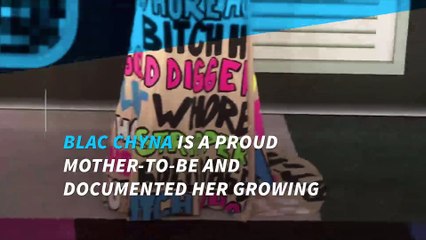 Blac Chyna shows off baby bump with fiance Rob Kardashian