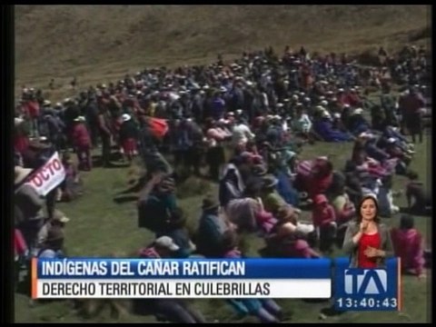 Indígenas se toman simbólicamente la laguna de Culebrillas