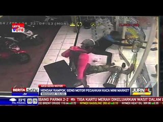 Geng Motor di Makassar Tertangkap CCTV Hendak Merampok Minimarket
