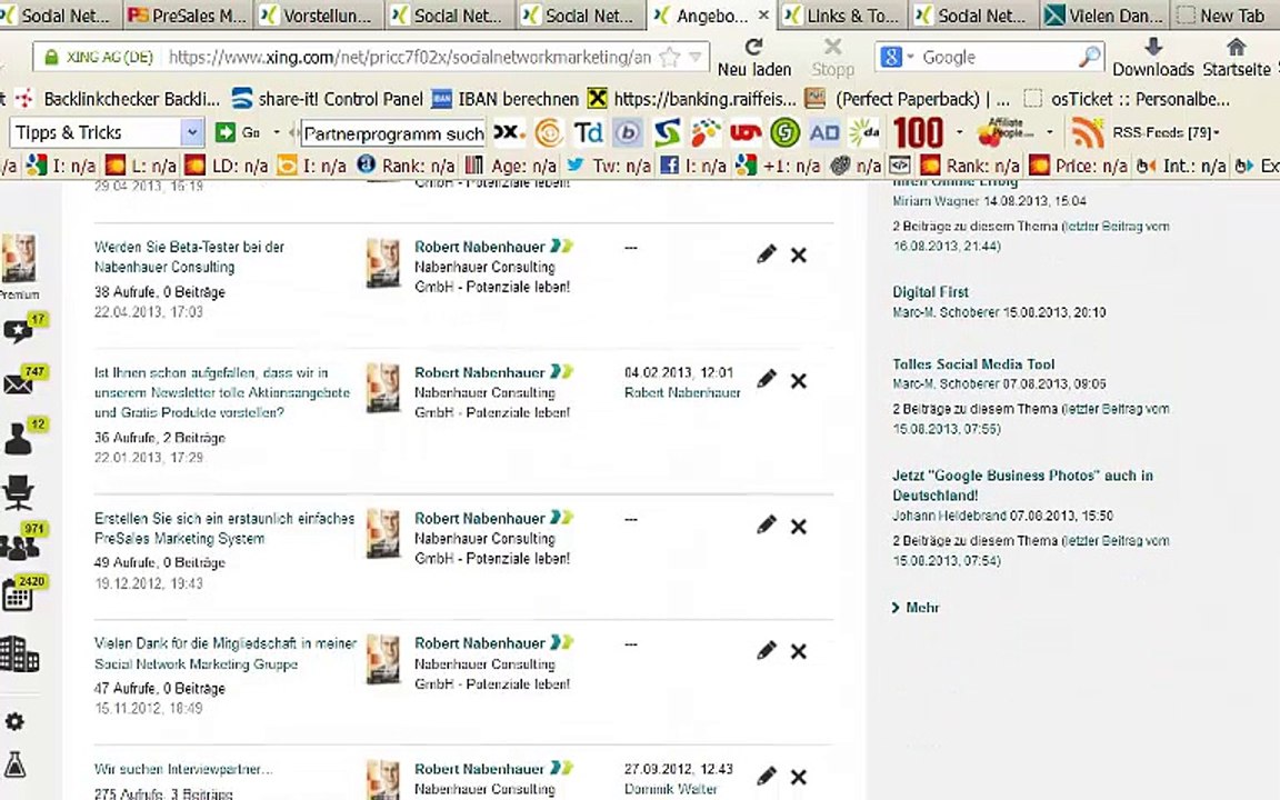 „Social Network Marketing“-Kapitel 9