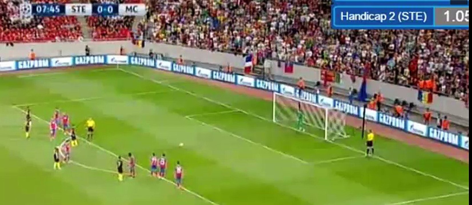 Sergio Kun Agüero  Penalty Miss - Steaua Bucharest vs Manchester City 16.08.2016 HD