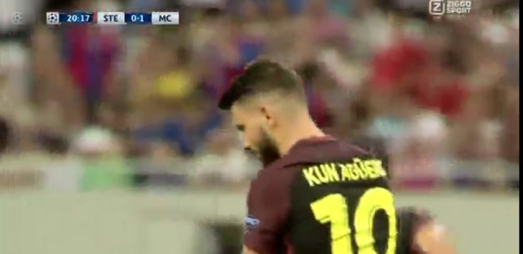 Sergio Agüero Incredible Penalty Miss - Steaua Bucharest vs Manchester City 16.08.2016 HD