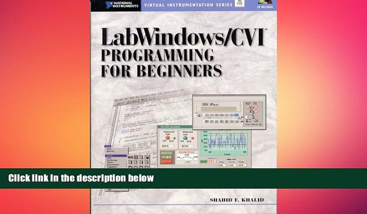 EBOOK ONLINE  LabWindows/CVI Programming for Beginners (With CD-ROM) READ ONLINE