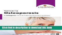 [Popular] Vencer la osteoporosis (Spanish Edition) Paperback Online