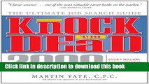 [Popular Books] Knock  em Dead, 2008: The Ultimate Job Search Guide (Knock  em Dead: The Ultimate