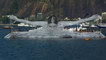 Atletas gigantes cambian el paisaje de Río de Janeiro