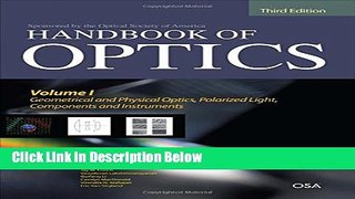 Books Handbook of Optics, Third Edition Volume I: Geometrical and Physical Optics, Polarized