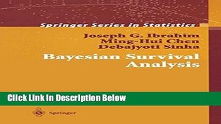 Books Bayesian Survival Analysis (Springer Series in Statistics) Free Download