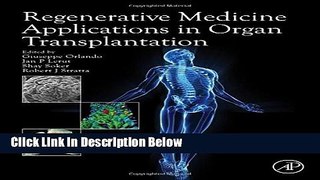 Ebook Regenerative Medicine Applications in Organ Transplantation Full Online