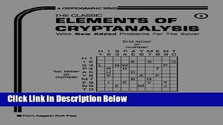 Books Elements of Cryptanalysis (Cryptographic Series) Full Online
