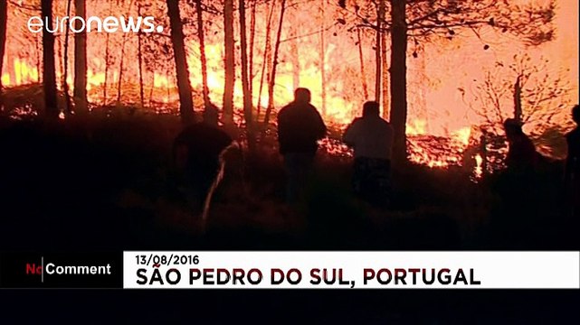 Madeira Island: Drone aerials show destruction and the burned area due to the fire