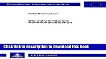 [Download] Die extraterritoriale Kommunalwirtschaft (EuropÃ¤ische Hochschulschriften / European