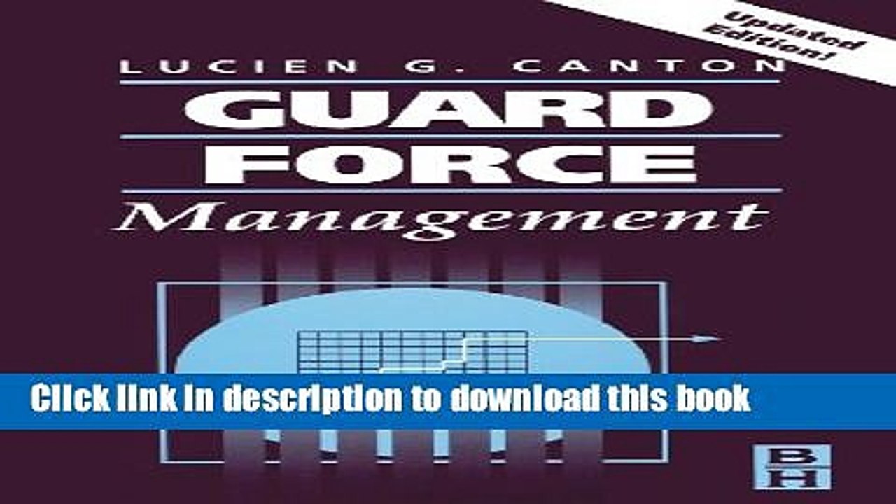 [Download] Guard Force Management, Updated Edition Hardcover Online
