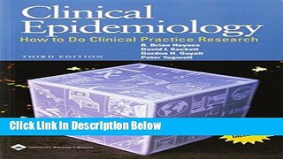 Books Clinical Epidemiology: How to Do Clinical Practice Research (CLINICAL EPIDEMIOLOGY