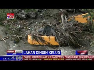 Lahar Dingin Kelud Mengaliri Dua Sungai di Malang