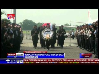 Jenazah Korban Poso Bharatu Putu Satria Tiba di Bali