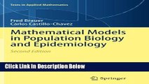 Books Mathematical Models in Population Biology and Epidemiology (Texts in Applied Mathematics)