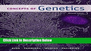 Ebook Concepts of Genetics Plus MasteringGenetics with eText -- Access Card Package (11th Edition)