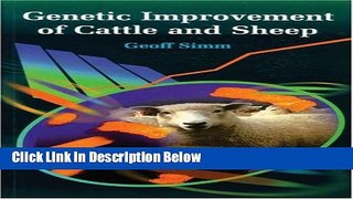 Books Genetic Improvement of Cattle and Sheep (Cabi) Free Online