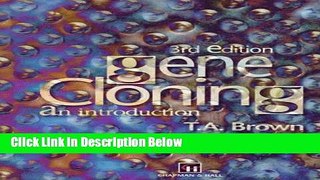 Books Gene Cloning: An Introduction Full Online