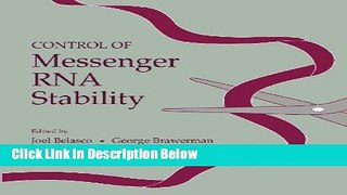 Ebook Control of Messenger RNA Stability Full Download