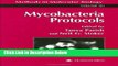 Books Mycobacteria Protocols (Methods in Molecular Biology) Full Online