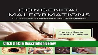 Books Congenital Malformations: Evidence-Based Evaluation and Management Full Online
