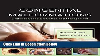 Books Congenital Malformations: Evidence-Based Evaluation and Management Free Download