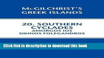 [Download] Southern Cylades: Amorgos Ios Sikinos Folegandros: McGilchrist s Greek Islands Book 20